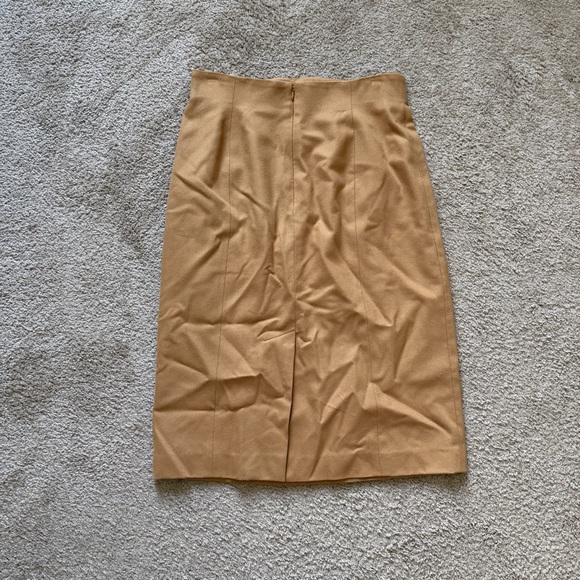 VTG ~ 1990s ~ Anne Klein II ~ Camel Pencil Skirt ~ Wool-Cashmere Blend - Picture 5 of 8